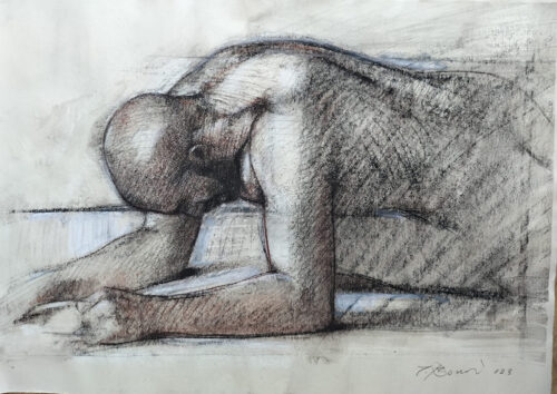 Male nude study